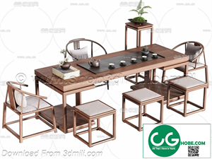 Tea Room 47 3D Model